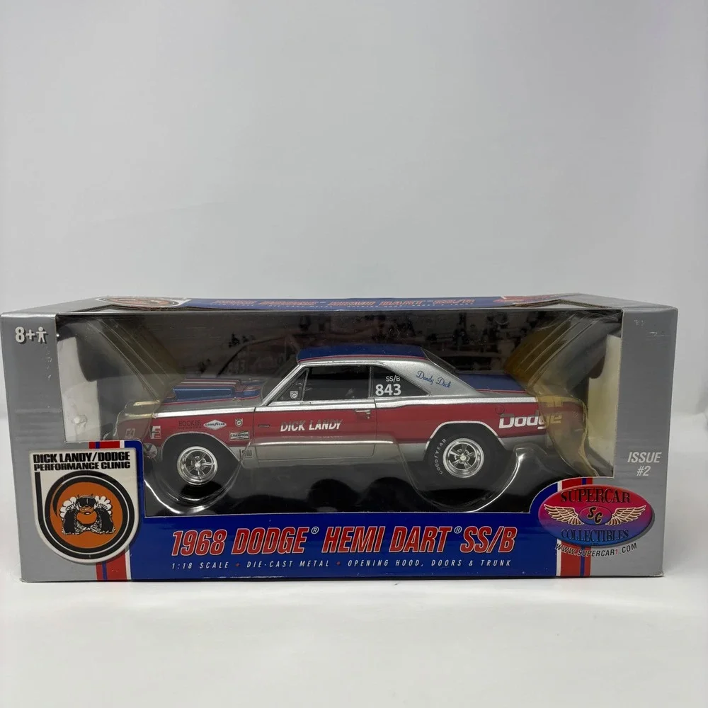 ERTL Supercar Collectibles 1968 Dick Landy Dodge Hemi Dart SS/B 1:18 Issue #2